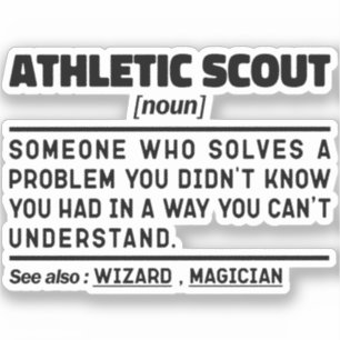 Sticker Sport Scout Noun Définition Sport Lover Amusant