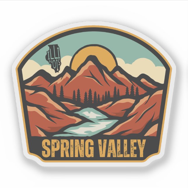 Sticker Spring Valley, Illinois  (Devant)