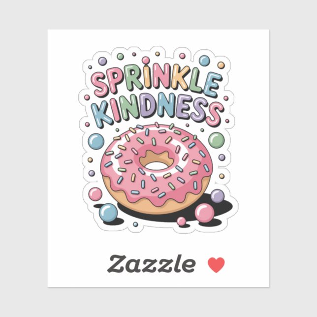 Sticker Sprinter la gentillesse | Donut (Feuille)