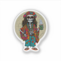 Squelette coloré papa