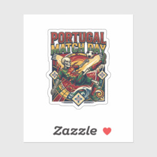 Sticker Squelette de jour de match au Portugal Nations Str