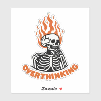 Sticker Squelette de surpensée
