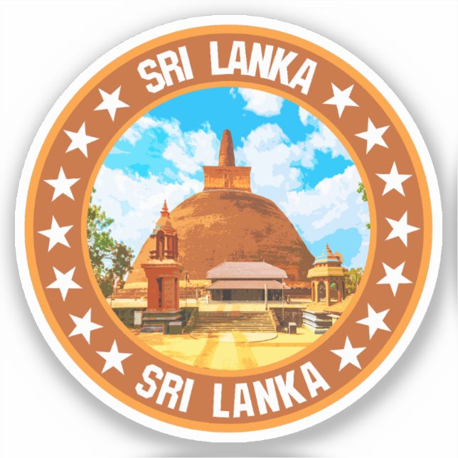 Sticker Sri Lanka (Recto)