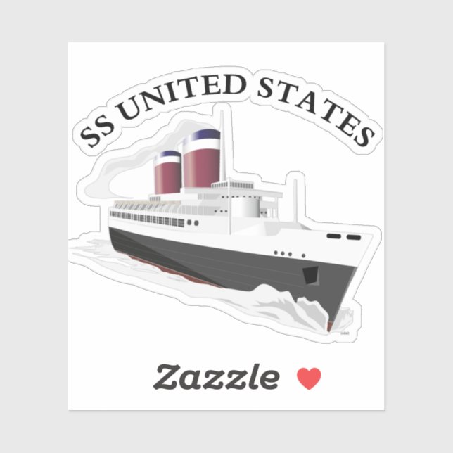 Sticker SS États-Unis en cours (Feuille)