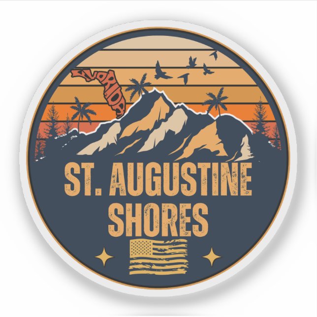 Sticker St. Augustine Shores, Floride  (Devant)