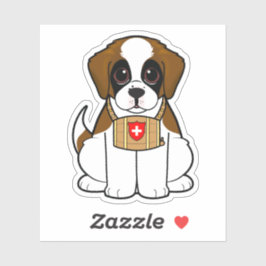 Sticker St. Bernard Puppy
