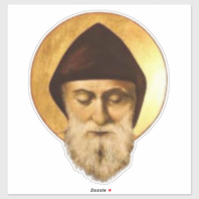 Sticker St. Charbel, église maronite (Feuille)