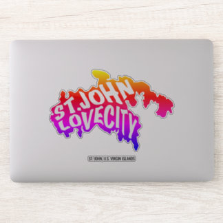 Sticker St. John, Love City, Iles Vierges américaines | Co