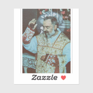 Sticker St. Padre Pio de Pietrelcina Le Prêtre Séraphique