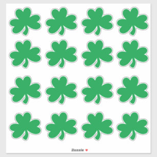 Sticker St. Patrick's Day Four Leaf Clover Party Green