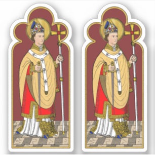 Sticker St. Thomas Becket avec épée (M 033; Colorisé)