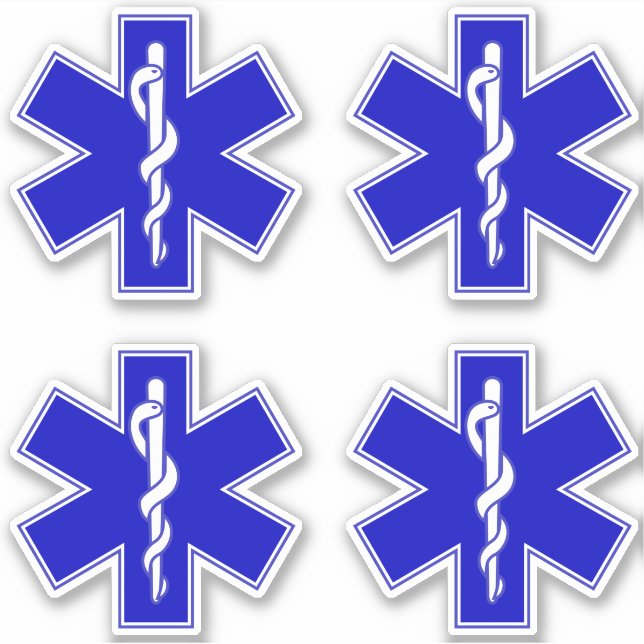 Sticker Star of Life (EMT) (Devant)