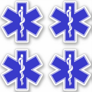 Sticker Star of Life (EMT)