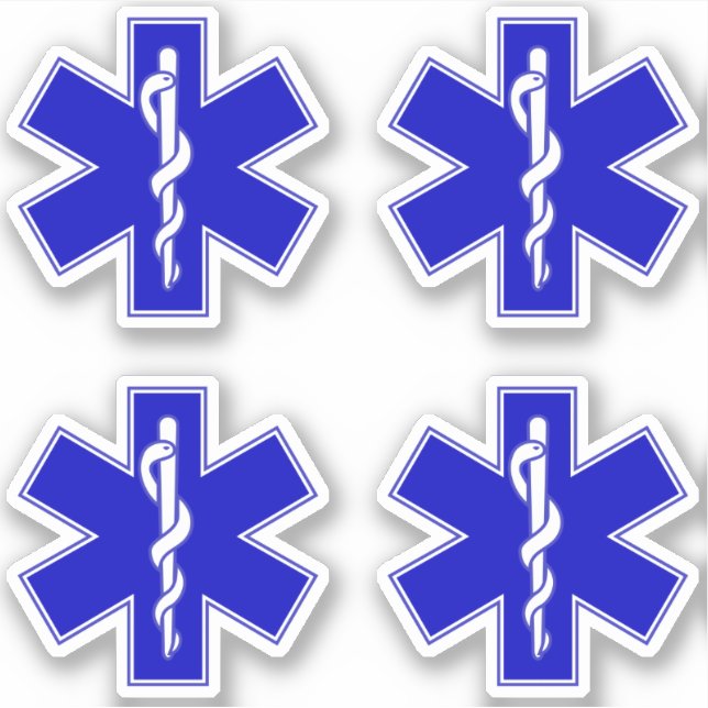 Sticker Star of Life (EMT) (Devant)