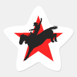 Sticker star rodeo bronc reiter Stationery