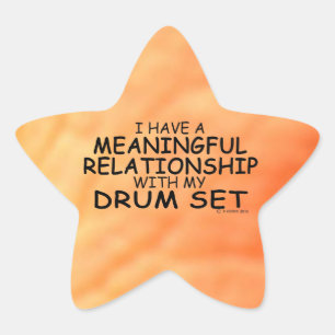 Sticker Star Set Drum Relation Significative