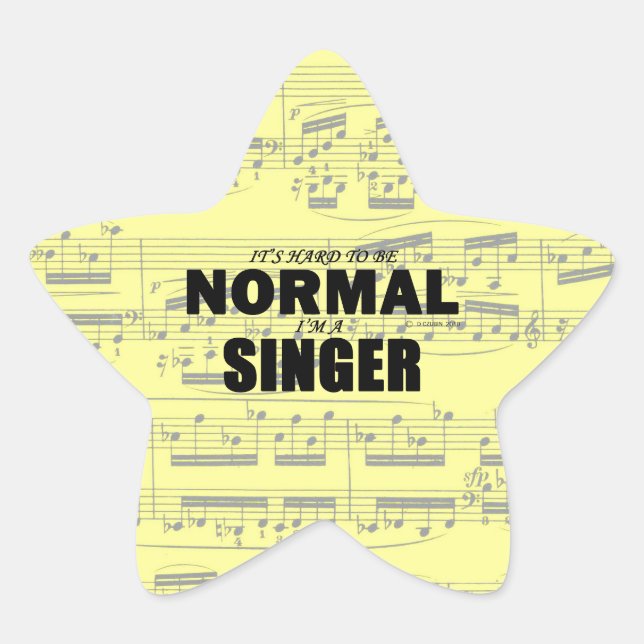 Sticker Star Singer Normal (Devant)