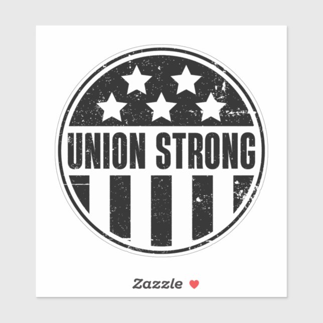 Sticker Stars et stries Union Strong (Feuille)