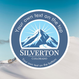 Sticker Station de ski de Silverton Colorado Randonnée en 