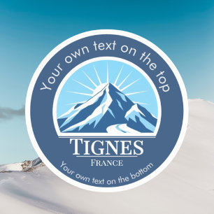 Sticker Station de ski Tignes Val d'Isère France