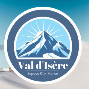 Sticker Station de ski Val d'Isère France
