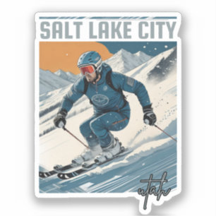 Sticker stations de ski de Salt Lake City Utah