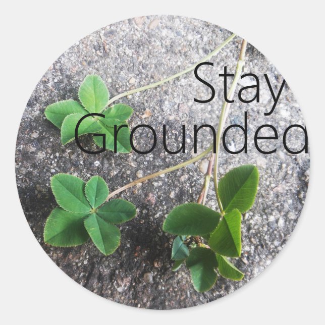 Sticker 'Stay Grounded' (Vorderseite)
