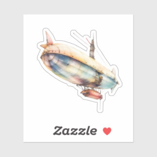 Sticker Steampunk Airship