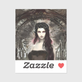Sticker Steampunk Fallen Angel | Art sombre