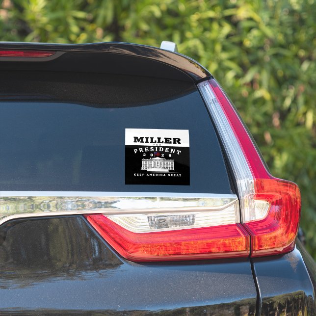 STICKER STEPHEN MILLER 2028 (Côté voiture)