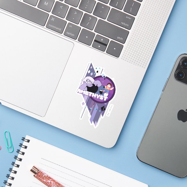 Sticker Steven Universe | Graphique de caractères d'améthy (Ordinateur portable avec iPhone)