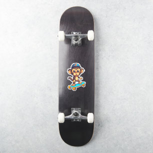 Sticker Stick à singe de skateboard