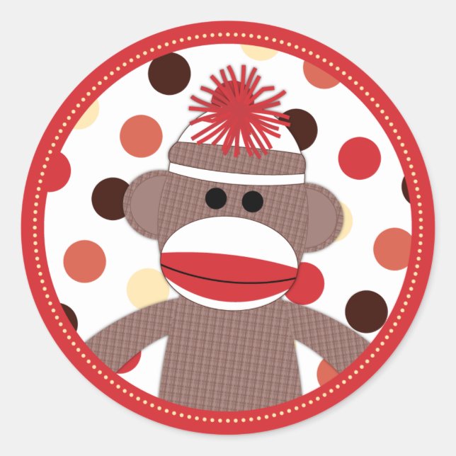 Sticker Sticker Sock Rouge Favor - Douche pour béb (Devant)