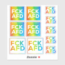 Stickersheet FCK AFD Regenbogen