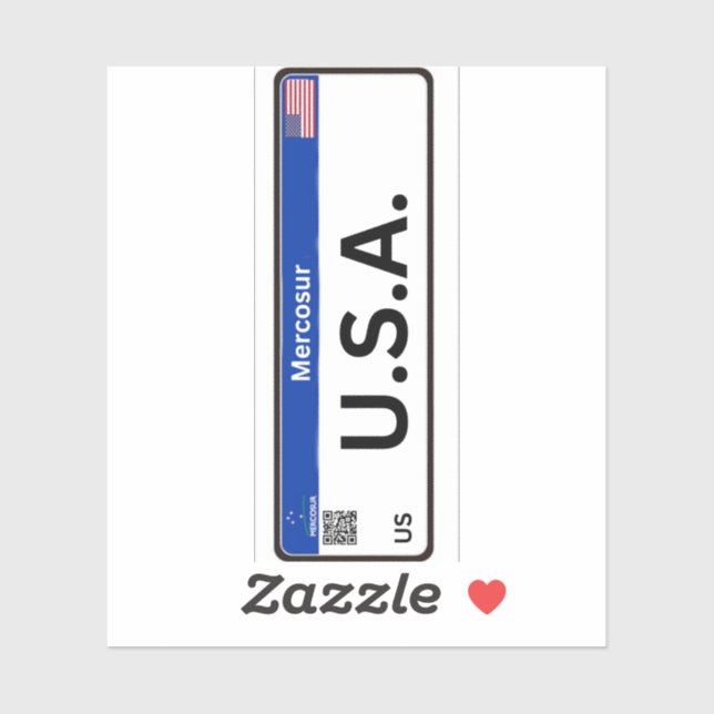 Sticker Stickets USA Mercosur (Feuille)