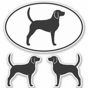 Sticker Sticleur en vinyle Foxhound Dog anglais