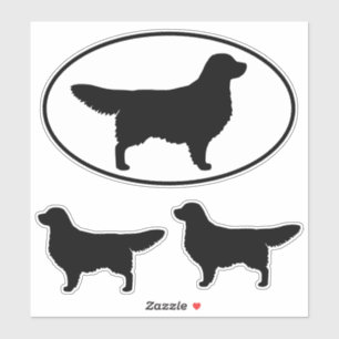 Sticker Sticleur en vinyle pour chien d'essai d'or Silhoue