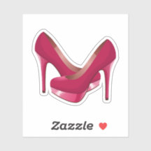 Stilettos à talon rouge rose