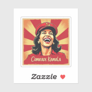 Sticker Stop Kamunism Harris Walz 2024 Camarade Kamala