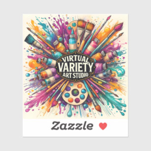Sticker Studio d'art varié virtuel – éclaboussure de peint