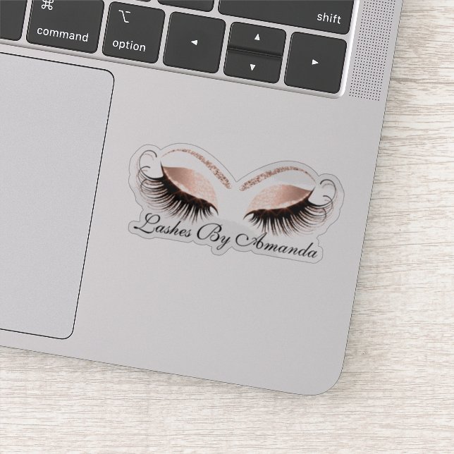 Sticker Studio d'extension rose Gold Makeup Artist Lashes (Détail)