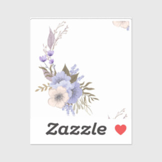 Sticker Style floral de la boutique violette