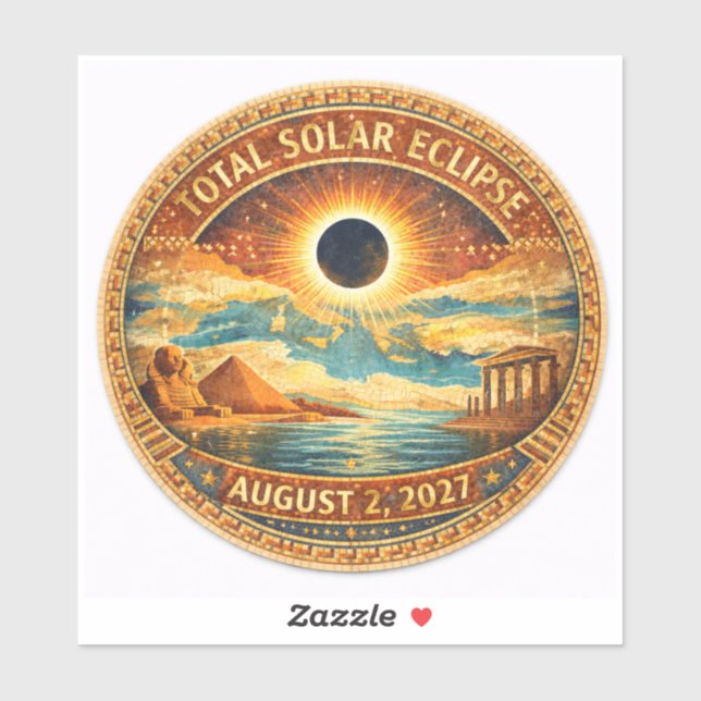 Sticker Style Mosaïque 2027 Eclipse (Feuille)