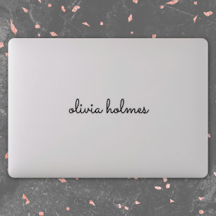 Sticker Stylish monogram Scotter Script Laptop