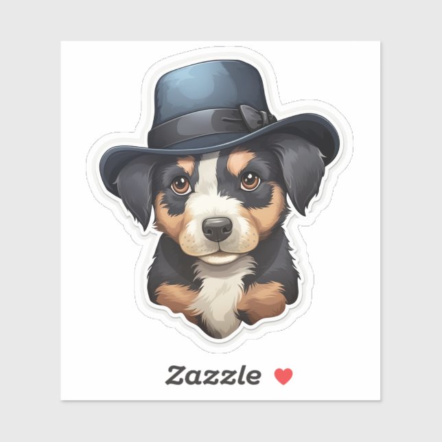 Sticker Stylish Pooch (Blatt)