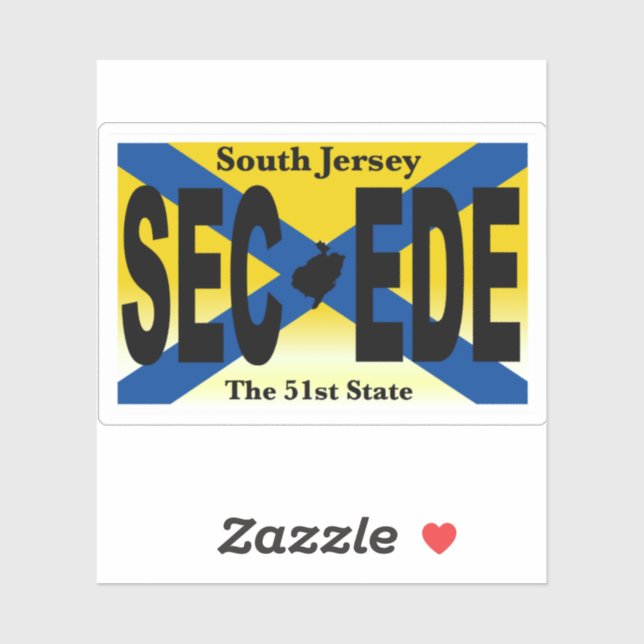 STICKER SUD JERSEY (Feuille)