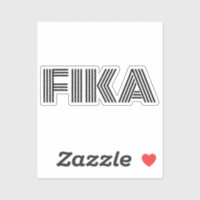 Suédois Fika Noir et Blanc