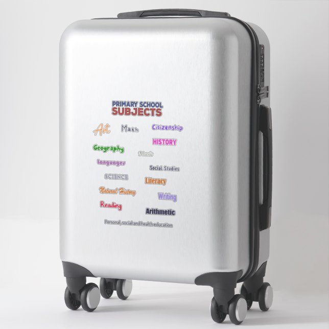 Sticker Sujets de l'école primaire (Sur valise)