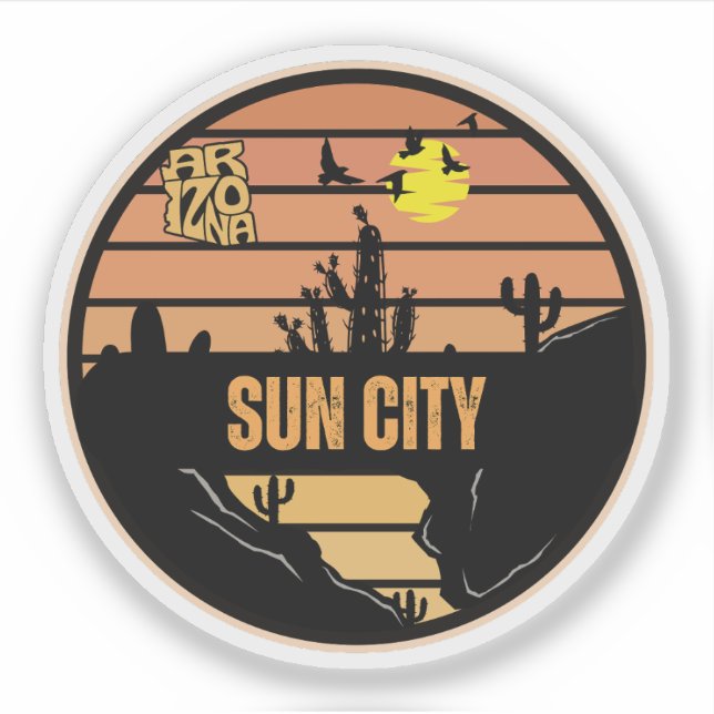 Sticker Sun City, Arizona (Devant)