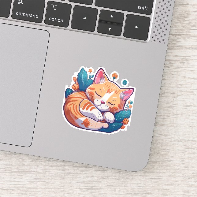 Sticker Sunset Kitty (Détail)
